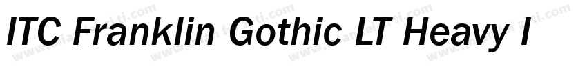 ITC Franklin Gothic LT Heavy Italic字体转换